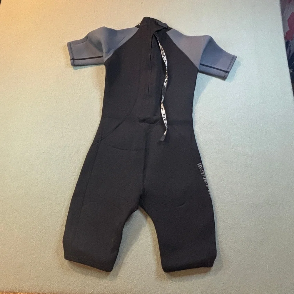 Body Glove Pro 2 Wetsuit 16 Black Gray Short Sleeve Spring Suit Scuba Surf Y2K